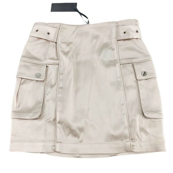 h:ours Cream Mini Skirt - Picture 2 of 4